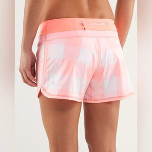 Women's Pink Checkered Shorts